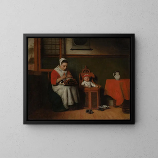 Nicolaes Maes - The Lacemaker.webp