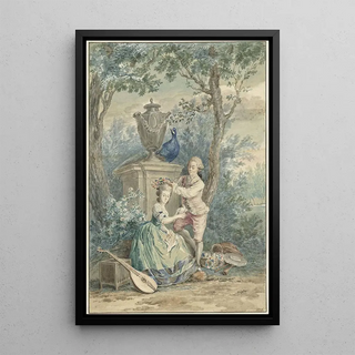 Nicolaes Muys - Elegant paar in een park.webp