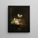 Natuurstudie met fruit en schelp van nautilus - Nicolaes van Gelder — ingelijst kunstwerk aan de muur