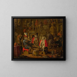 Nicolaes van Veerendael - The studio of the monkey painter.webp