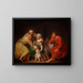 Een afscheids scène - Nicolai Abildgaard — ingelijst kunstwerk aan de muur