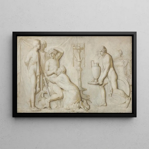 Nicolai Abildgaard - King Priam Pleading with Achilles for the Corpse of Hector.webp