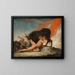 Ymir die de koe Audhumla voedt - Nicolai Abildgaard — ingelijst kunstwerk aan de muur