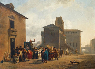 NicolasAntoine Taunay - An openair auction in a town square.webp