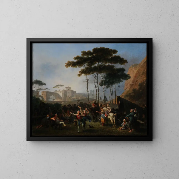 Danses de village - Nicolas-Antoine Taunay — ingelijst kunstwerk aan de muur
