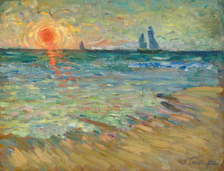 Nicolas Alexandrovitch Tarkhoff - Voiliers soleil couchant SoulacsurMer.webp