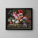 Natuurschilderij met rozen, tulpen, anemonen, lila-stengels, viburnums en struiken - Nicolas Baudesson — ingelijst kunstwerk aan de muur