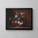 Bloemen in een mand - Nicolas Baudesson — ingelijst kunstwerk aan de muur