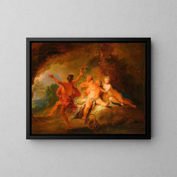 Bacchanales - Nicolas Bertin — ingelijst kunstwerk aan de muur