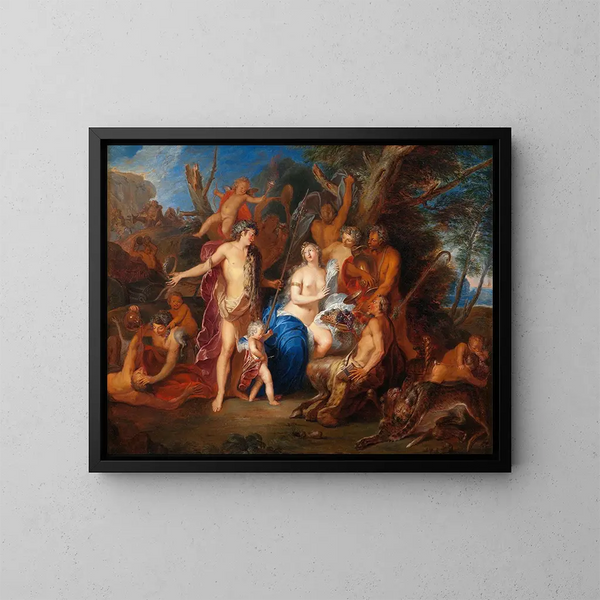 Bacchus en Ariane - Nicolas Bertin — ingelijst kunstwerk aan de muur