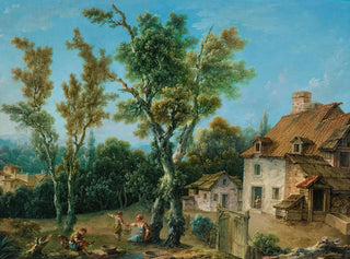 Nicolas Jacques Julliard - Animated Landscape With A Farm.webp