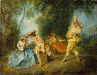 Nicolas Lancret - An Italian Comedy Scene.webp