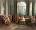 Concert in de ovalen salon van het kasteel van Pierre Crozat in Montmorency - Nicolas Lancret — weergave van het kunstwerk