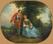 Bergère endormie - Nicolas Lancret — weergave van het kunstwerk