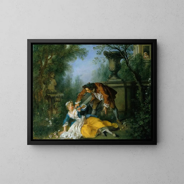De Gerechtvaardigde Dienaar - Nicolas Lancret — ingelijst kunstwerk aan de muur