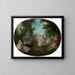 Het menuet - Nicolas Lancret — ingelijst kunstwerk aan de muur