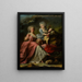 Madame Langlois de Falaise en haar dochter de gravin van Mo de Sons - Nicolas Pérsevál — ingelijst kunstwerk aan de muur