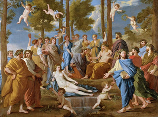 Le Parnasse - Nicolas Poussin — weergave van het kunstwerk