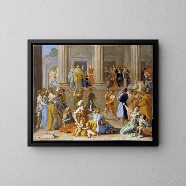 Het Triomf van David - Nicolas Poussin — ingelijst kunstwerk aan de muur