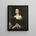 Hedvig Eleonora 1636-1715 Queen of Sweden - Nicolas Vallar — framed artwork on a wall