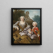 Madame Bertin en haar zoon Balthazar Bruno - Nicolas de Largillière — ingelijst kunstwerk aan de muur