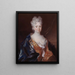 Portret van Anne Thérèse de Marguenat de Courcelles, markiezin de Lambert 1647-1733 - Nicolas de Largillière — ingelijst kunstwerk aan de muur