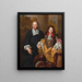 Portret van een jonge man en zijn leraar - Nicolas de Largillière — ingelijst kunstwerk aan de muur