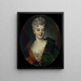 van een portret vermoedelijk van Elisabeth Delpech, markiezin de Cailly - Nicolas de Largillière — ingelijst kunstwerk aan de muur