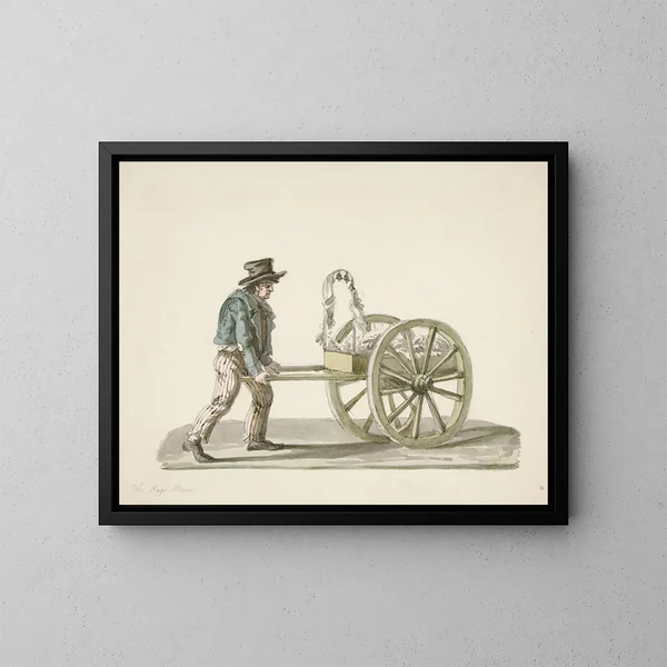 L'homme aux haillons - Nicolino Calyo — ingelijst kunstwerk aan de muur