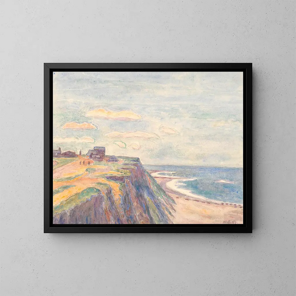 Skrænt ved Bovbjerg - Niels Bjerre — ingelijst kunstwerk aan de muur