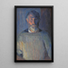 Portrait de l'artiste à la lumière de la lampe - Niels Larsen Stevns — ingelijst kunstwerk aan de muur