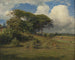 Houtenbomen in de kerkhal van Dagss, Halland - Niels Skovgaard — weergave van het kunstwerk