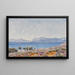 Het Peloponnese gezien vanaf Megara - Niels Skovgaard — ingelijst kunstwerk aan de muur