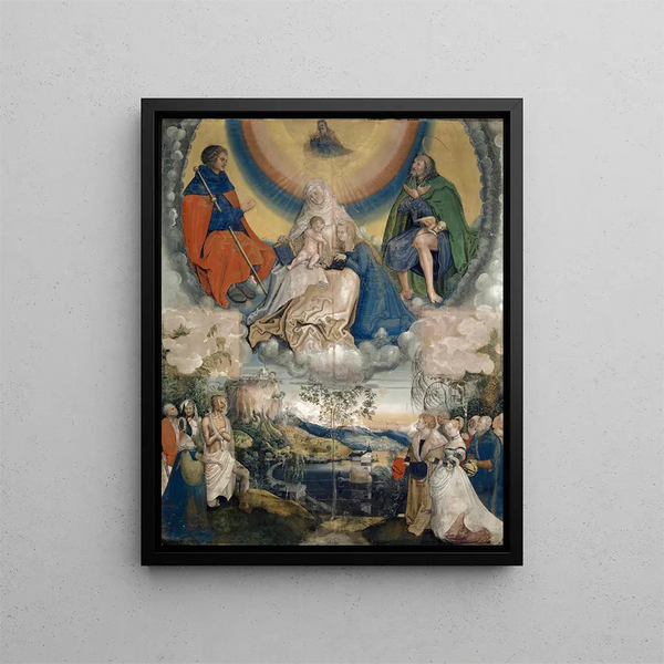 Niklaus Manuel - Saint Anne with the Virgin and Child Saint James the Great and Saint Roch as Intercessors for Mankind Ridden by the Plague.webp
