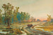 van een landschap na de regen bij zonsondergang - Nikolai Nikolaevich Karazin — weergave van het kunstwerk