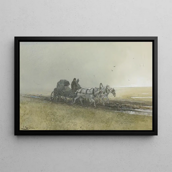 Nikolai Nikolaevich Karazin - Travelers Driving a Troika After the Rain.webp