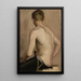 Nu masculin assis - Nikolai Triik — ingelijst kunstwerk aan de muur