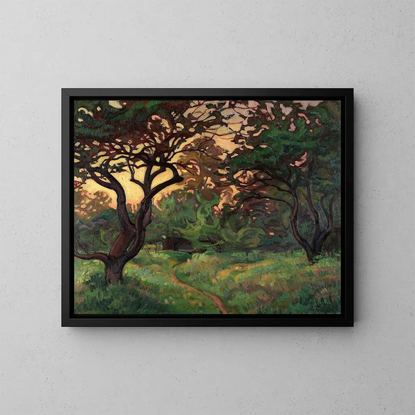 Oud tuin - Nikolai Triik — ingelijst kunstwerk aan de muur