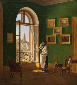 Nikolaus von Moreau - Blick aus einem Fenster des Dianabades auf Maria am Gestade.webp