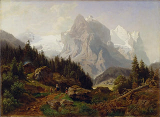 Nils Bjrnsen Mller - Tourists in the Mountains.webp