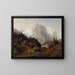 van Touristen dans les montagnes - Nils Bjørnsen Møller — ingelijst kunstwerk aan de muur