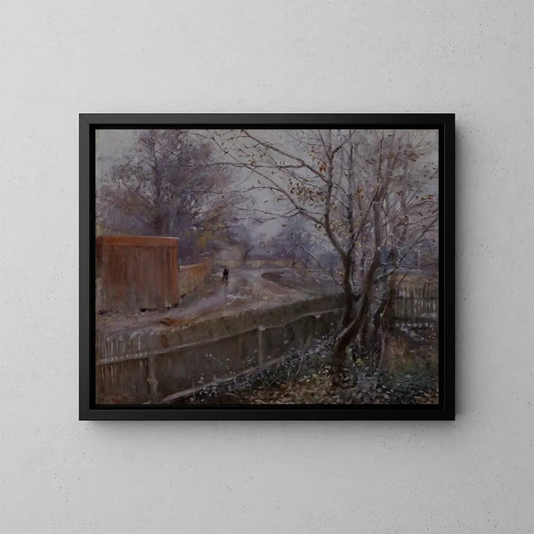 Herfst in Varberg - Nils Kreuger — ingelijst kunstwerk aan de muur