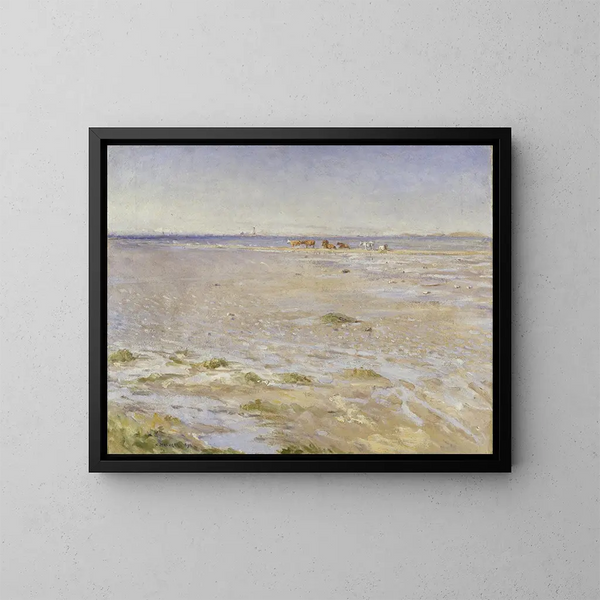 Motief van kustscène van Varberg - Nils Kreuger — ingelijst kunstwerk aan de muur