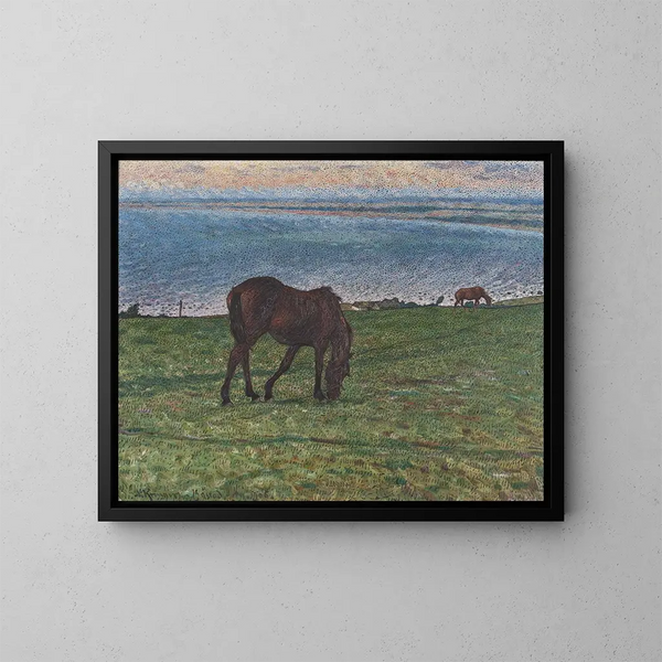 Zomeravond - Nils Kreuger — ingelijst kunstwerk aan de muur
