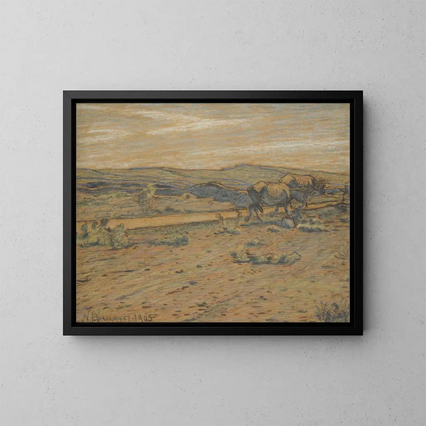 Op de weg terug - Nils Kreuger — ingelijst kunstwerk aan de muur
