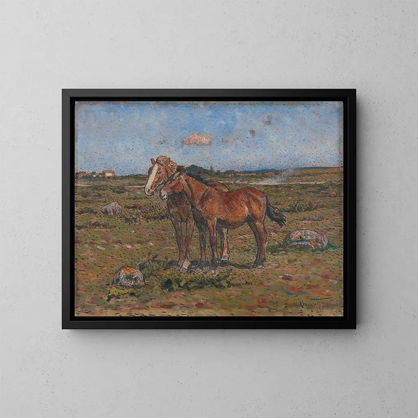 In de wind - Nils Kreuger — ingelijst kunstwerk aan de muur