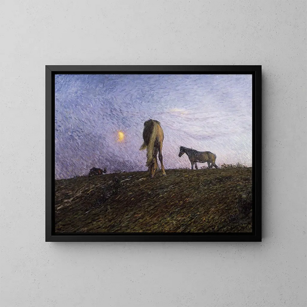 Schemering - Nils Kreuger — ingelijst kunstwerk aan de muur