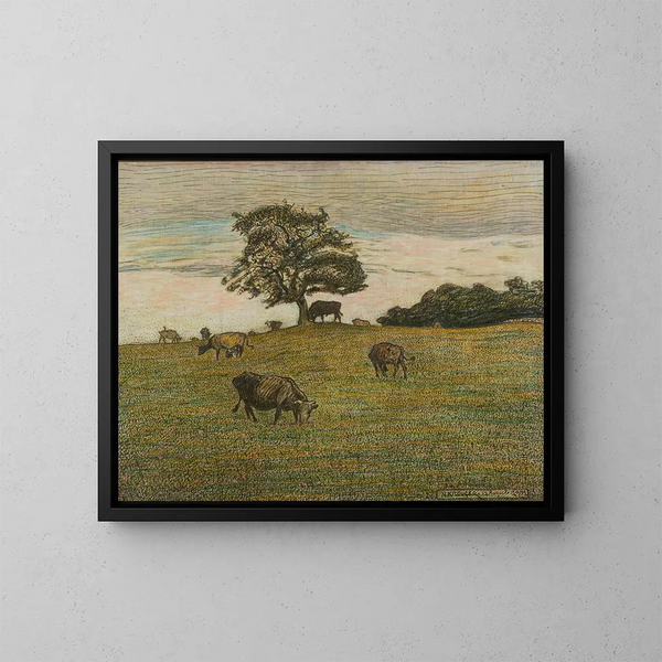 Verre aarde - Nils Kreuger — ingelijst kunstwerk aan de muur