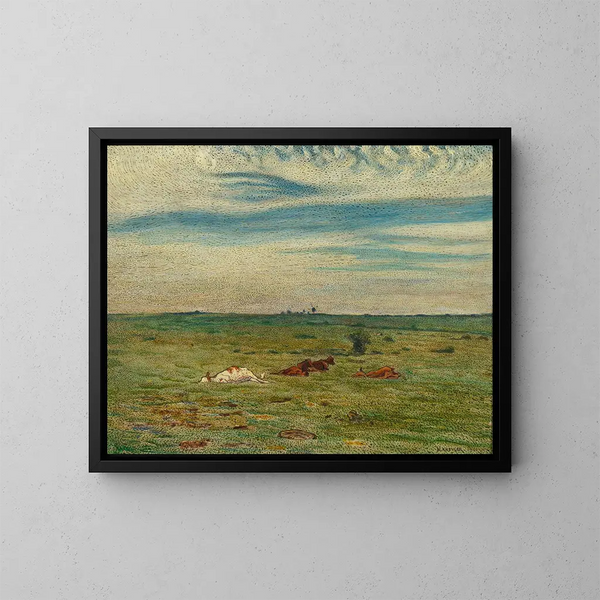 Sieste sur la terre - Nils Kreuger — ingelijst kunstwerk aan de muur