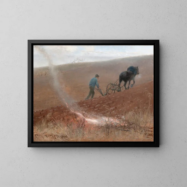 Lentearbeid - Nils Kreuger — ingelijst kunstwerk aan de muur